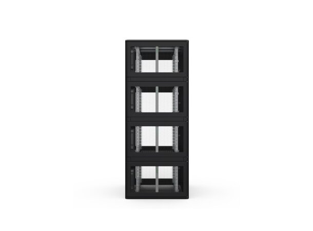 Enoc Serverskap 4-delt S1 C4 81220-S B-800xD-1200xH-2000mm Svart Låsbart 