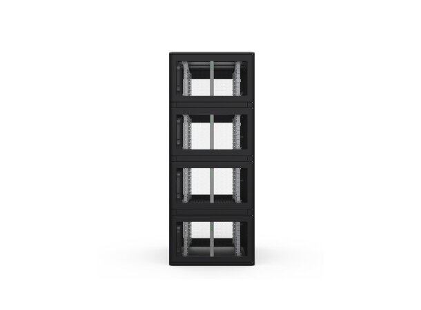 Enoc Serverskap 4-delt S1 C4 81222-S B-800xD-1200xH-2200mm Svart Låsbart 