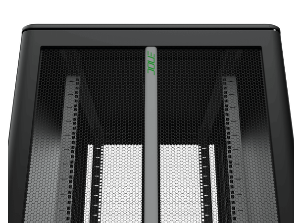Enoc Serverskap S1 47U perforerte dører B-800 x D-800 x H-2200 mm svart Låsbart 