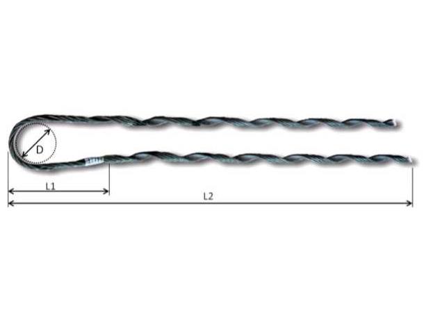 Fiber spiral deadend Ø 18,0-19,0mm ADSS <150 m 10kN, SM-CI