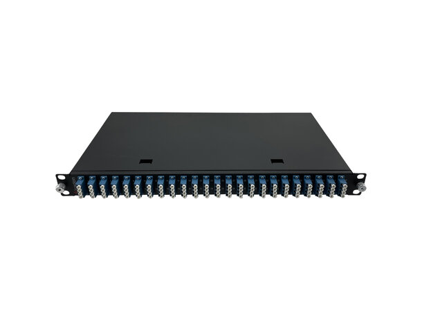 Fiberpanel 19'' SM 24xLCQ 1U 96F LC/UPC inkl fiberhaler