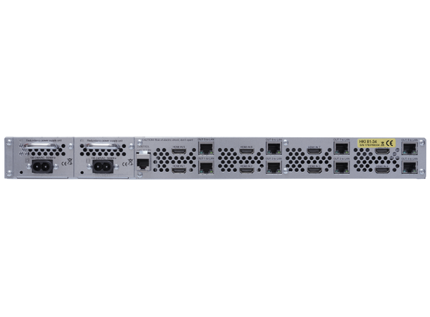 IPTV Streamer 8x HDMI til IP 8xSPTS ut, dual power, vegg/rack montert 