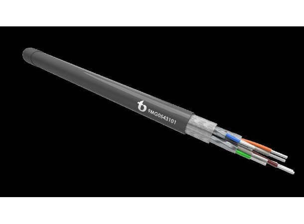 Maritim kabel S/FTP Cat7 sort Offshore/maritim – FR-LSZH 