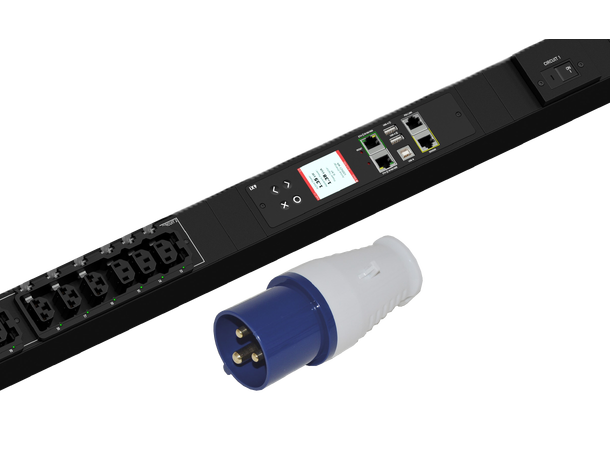 Raritan PDU-1P 32A 12+12 C13/CX-3m PDU med måling per uttak 
