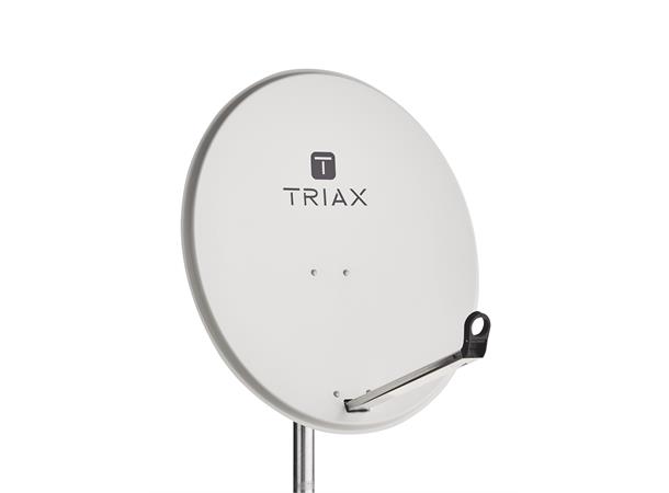 Triax parabolantenne TDS 80 79x71 cm, offset, RAL7035 grå