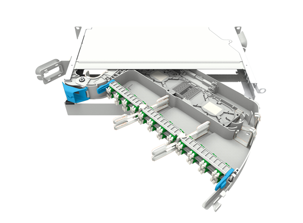 COMMSCOPE MFPS Fiberpanel 24 LC/APC C-grad, åpning venstre
