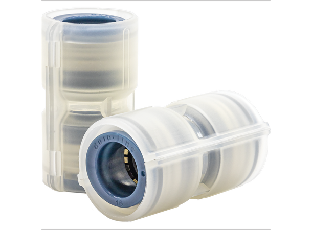 DuraFit skjøt  - 16mm Transparent/Blå skjøt for 16mm 