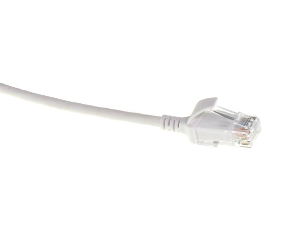 ECS Slim patch C6 U/UTP Hvit 10,0m AWG28 LSZH Uskjermet 