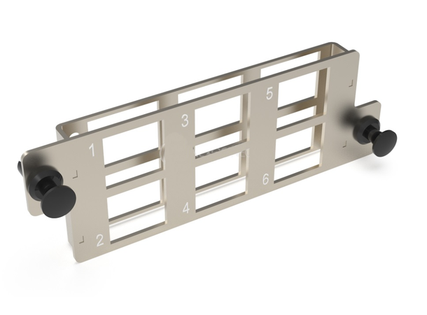 ECS adapterplate til MPO 6xUTP/STP RJ45 Keystone adapterplate 