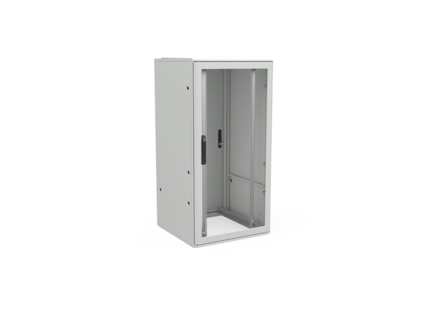 Enoc F1 golvskåp 800x800x1600 Grå 33He Glasdörr 