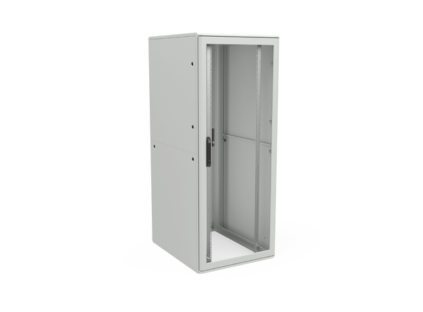 Enoc Gulvskap Grå 42U F1 Glassdør B-800 x D-1200 x H-2000 mm 