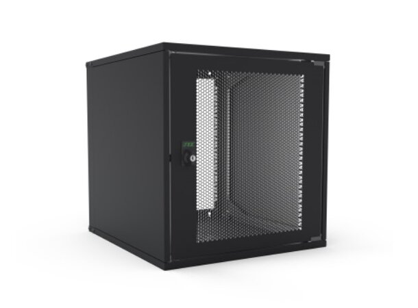 Enoc Veggskap 12U W3 perforert dør B:55xD:60xH:58cm Svart 