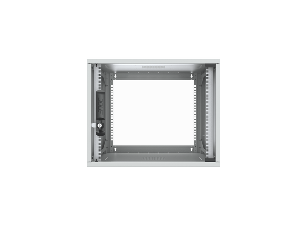 Enoc Veggskap 9U W3 Glassdør B-550 x D-600 x H-448 mm, Grå 