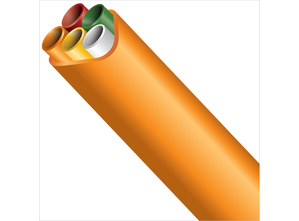FuturePath - 5x14/10-DB-Orange-1000m Bundle, orange jacket, ribs, silicore 