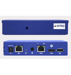 IPTV Set-top boks VITEC m9500 4K HDMI, PoE, inkl. klient lisens, 1-49 stk