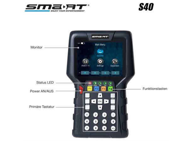 Instrument universal DVB-S/S2/T/T2/C Digital tester S40 MPEG2-4, H265