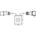 POW Plugger m/bryterboks, 230V/16A, IP44