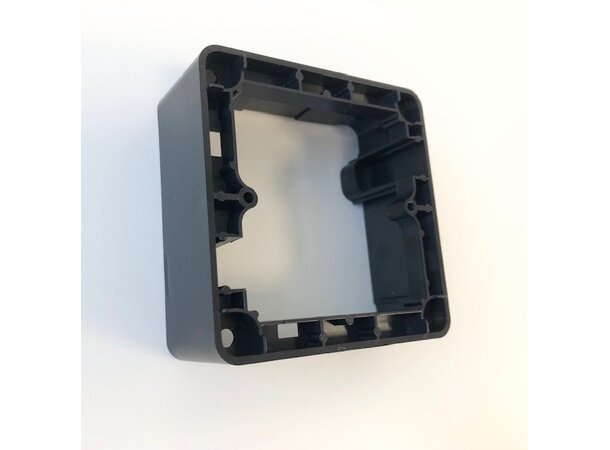 Påveggkappe 84x84x32mm Svart Halogenfri 