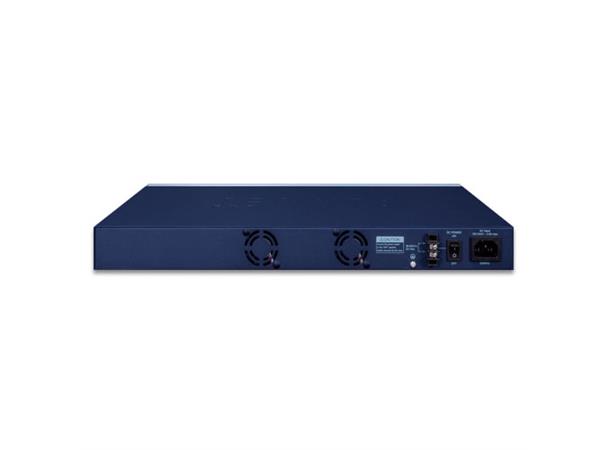 Switch LAN 24p Layer2+ Managed Planet 24x 100/1000XSFP + 8x TP,Redundant AC/DC