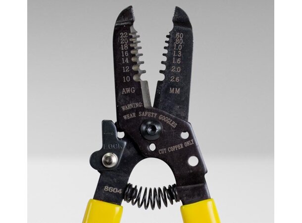 Wire stripper 10-22 AWG Cable & Wire and fibre jacket stripping 