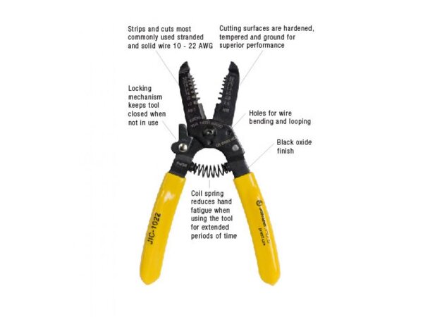 Wire stripper 10-22 AWG Cable & Wire and fibre jacket stripping 