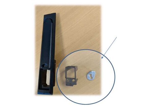 Adapter sett lås Orion klimaskap Tilpasset for Assa Abloy låsesylinder 