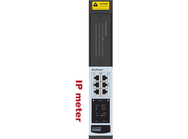 Austin Hughes IPDU 16A,230V 1-fas, Svart 18xC13+6xC13/C19 IEC60309 vertikal 3m 