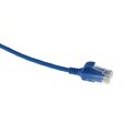 ECS Slim patch C6 U/UTP Bl&#229;  2,0m AWG28 LSZH Uskjermet