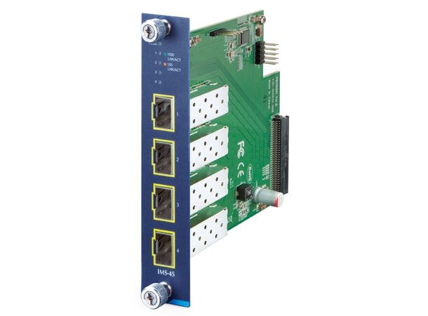 Industriell L3 Switch Modulær 4-port SFP 4-Port 100/1000X SFP Switch Module 