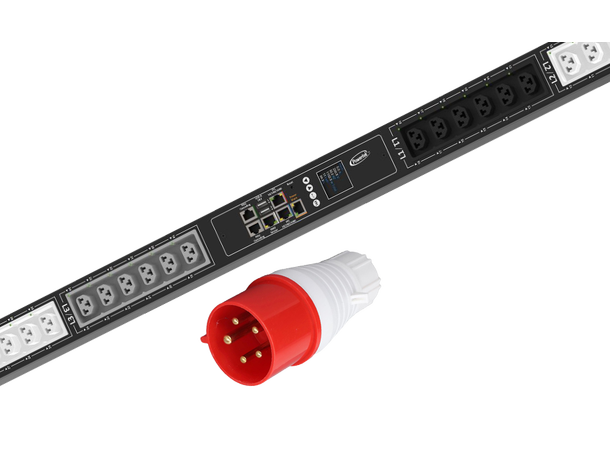 POW PDU, 400V 16A Vertikal, 36 uttak 11,1kW B:60 D:72 H:1600mm 