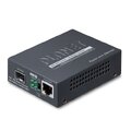 Planet Media Converter 10/100/1000 - SFP PoE+ 10/100/1000B/T til SFP 100/1000
