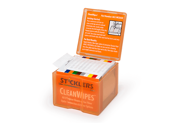 Sticklers CleanWipes rensebånd, eske Lofri, 640 rensinger av fiberender 