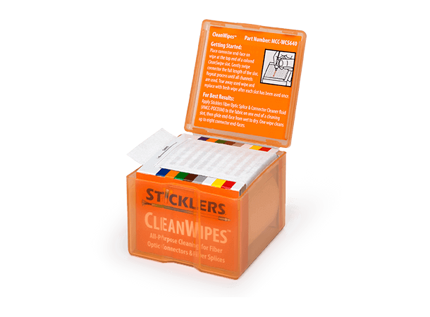 Sticklers CleanWipes rensebånd, eske Lofri, 640 rensinger av fiberender