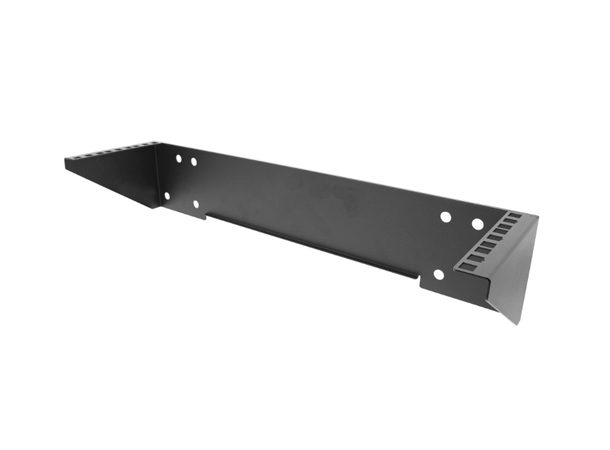 Vertikal veggbrakett 19" 3U Max 60kg, stålkonstruksjon, svart 