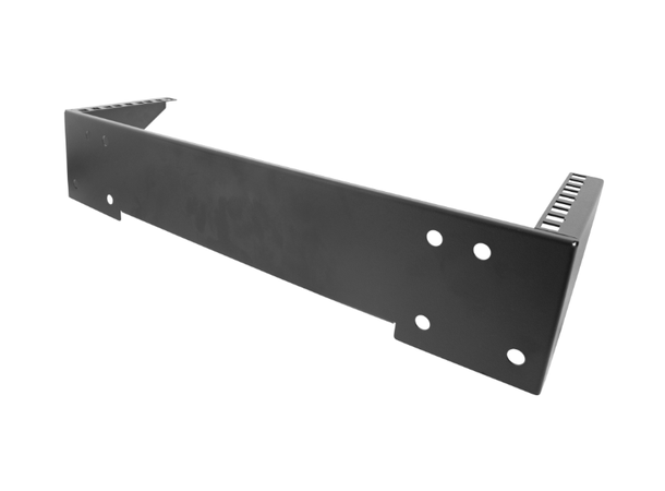 Vertikal veggbrakett 19" 3U Max 60kg, stålkonstruksjon, svart 