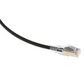 ECS Slim patch C6A U/FTP Svart  3,0m AWG28 LSZH