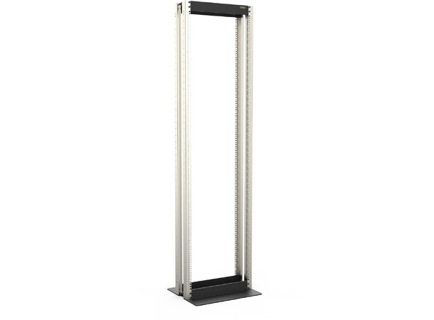 Enoc 2-postrack 19" 42U ramme foran,bak Frittstående gulvrack Svart - RX System 