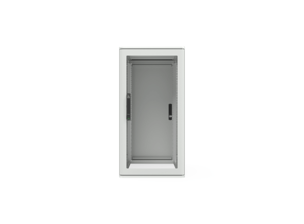 Enoc Gulvskap Grå 24U F1 Glassdør B-600 x D-1000 x H-1200 mm 