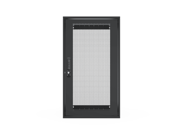 Enoc Veggskap 21U W3 Perforert dør B-550 x D-600 x H-979  mm, Sort 
