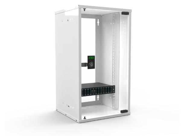 Enoc fiberpanel 10" uten front svart 254x150x44 1HE 