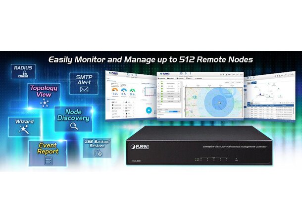 Enterprise-class Universal NMS Planet Network Management Controller 500 nodes 