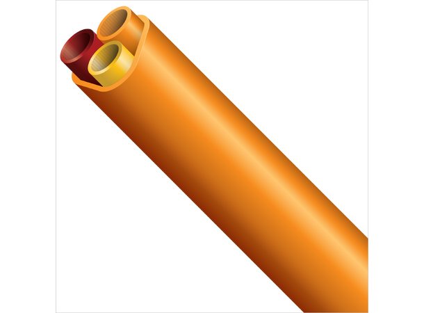 FuturePath - 3x12/8-DB-Orange-1000m Bundle, orange jacket, ribs, silicore 