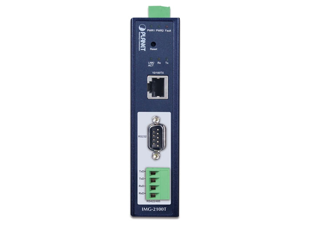 Gateway Industri 1-port RS232/422/485 Planet: Modbus Gateway (1x10/100BASE TX) 