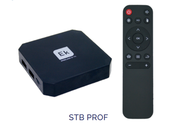 IPTV Set-top boks EK 4K PROF for bruk med EK for hotel-TV system