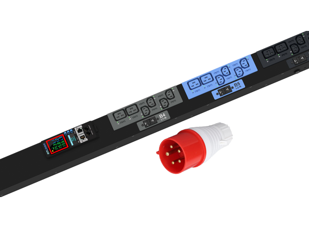 PDU, monitorert gruppesikringer 24/C13 - 24/C19 