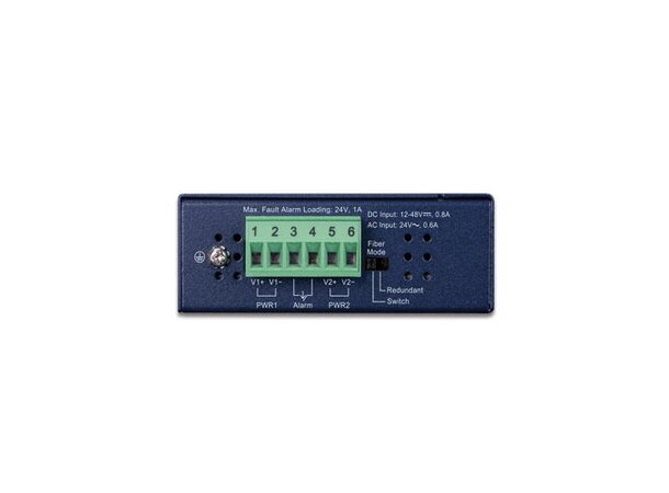 Switch Industri 4-port Unmanaghed DIN Planet, 4p 1000T + 2p 1000X SFP 