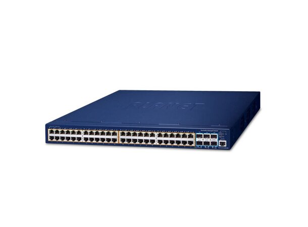 Switch PoE 48p Layer3 Managed Planet Stackable 48x 10/100/1000-T+ 4x 10G-SFP+ 