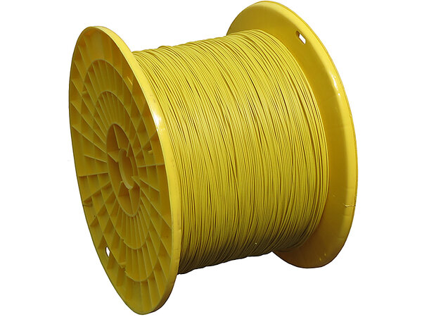 Søketråd YD 0,8/1,5mm diameter, gul HDPE Rustfri stål leder, 2410m/trommel