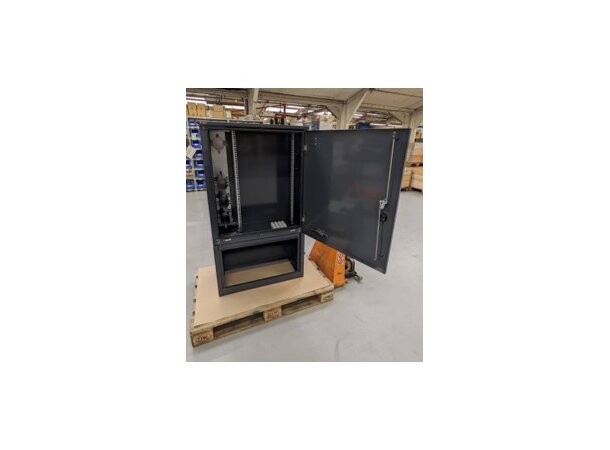Triarca fiberskap FT 785 XL RAL 7037 Euro sylinder lås 