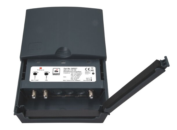 Triax Digital LTE700 forsterker MFA627 BIII(DAB)/UHF+FM 25/30dB, 24Vdc 